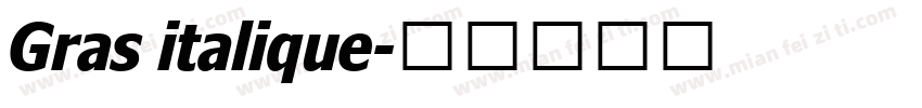 Gras italique字体转换